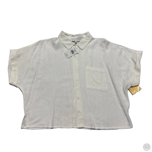Blouse Short Sleeve By Hyfve In White, Size: S