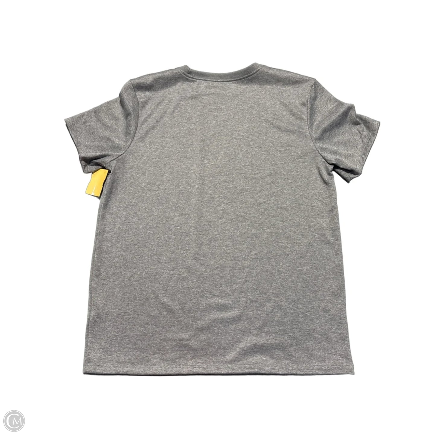 Athletic Top Short Sleeve By Nike In Grey, Size: S