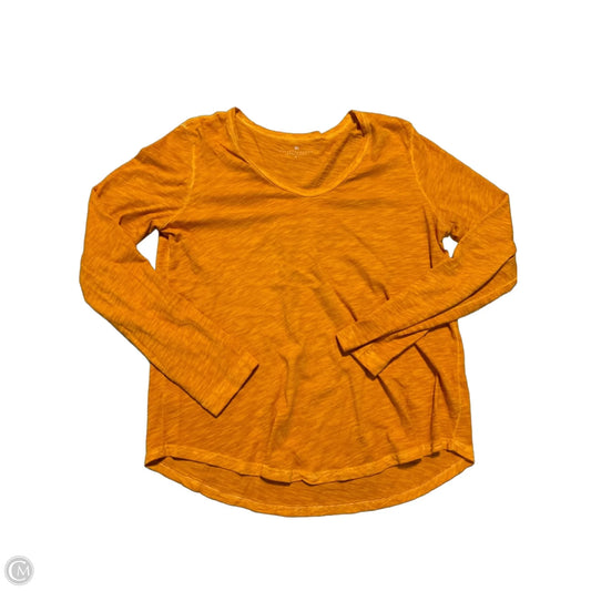 Top Long Sleeve By Elliott Lauren In Orange, Size: M