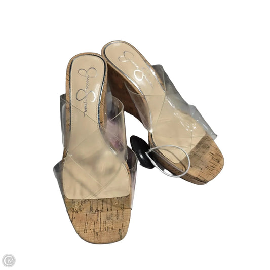 Shoes Heels Wedge By Jessica Simpson In Clear, Size: 8.5