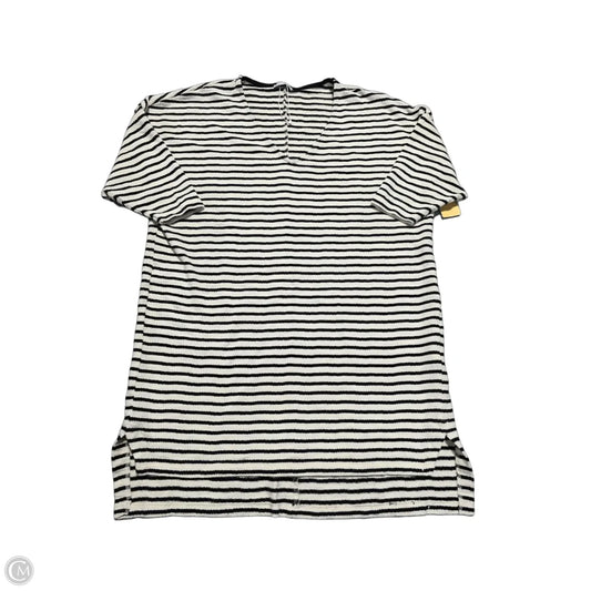 Top Short Sleeve By Zara In Striped Pattern, Size: S