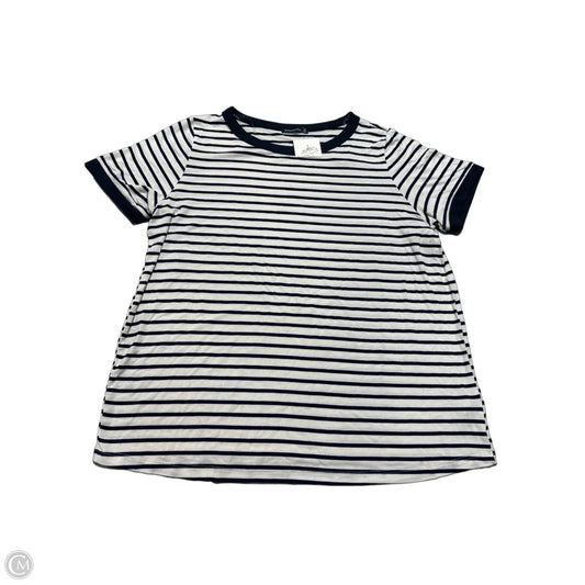 Top Short Sleeve Basic By Staccato In Striped Pattern, Size: Xl
