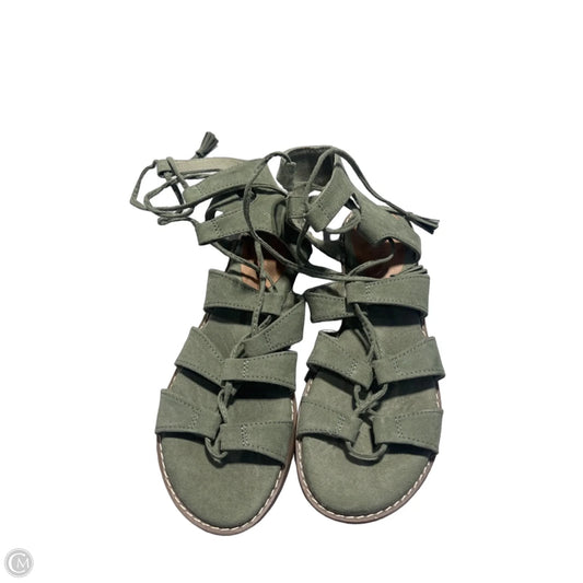 Sandals Flats By Old Navy In Green, Size: 6