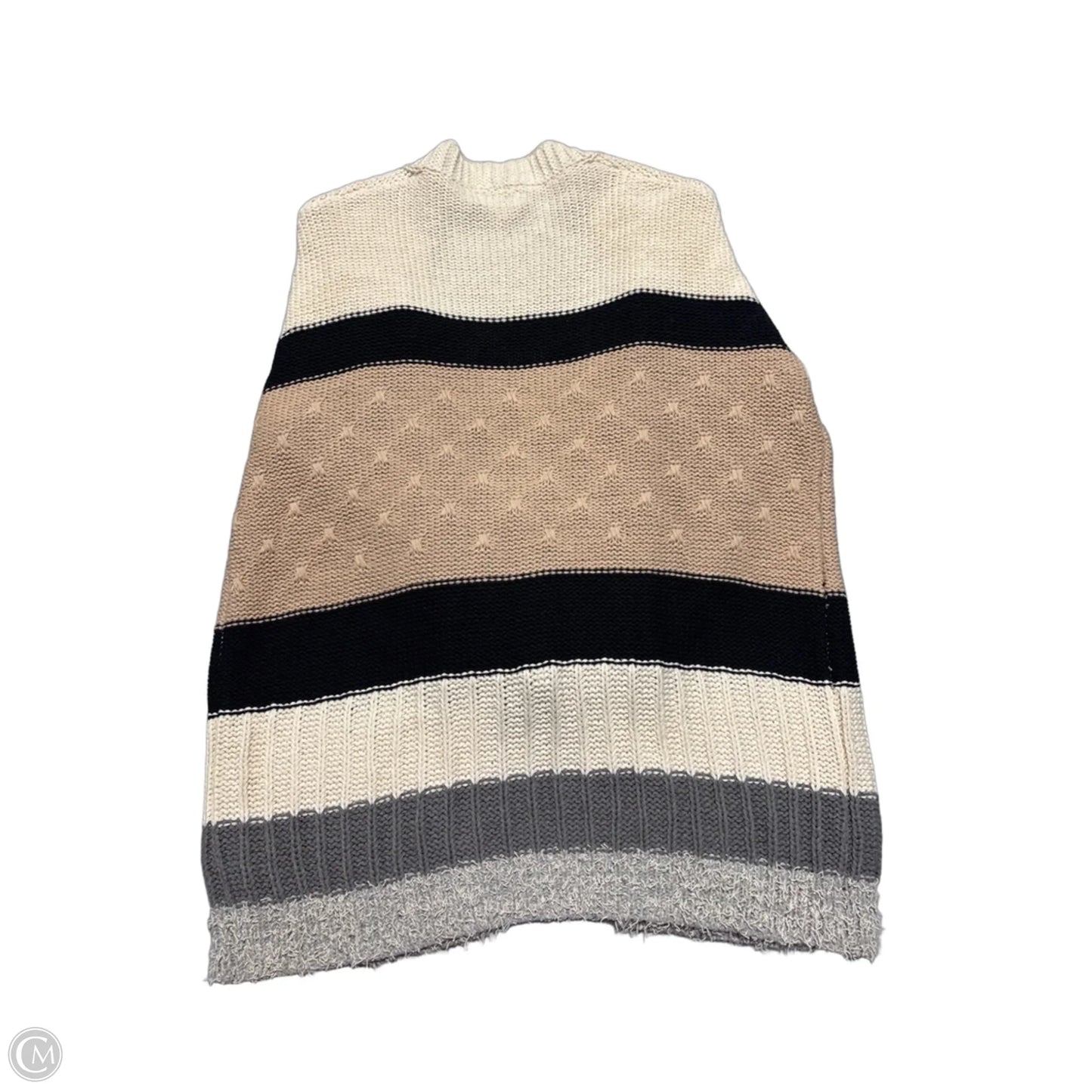 Cardigan By Umgee In Cream & Grey, Size: S