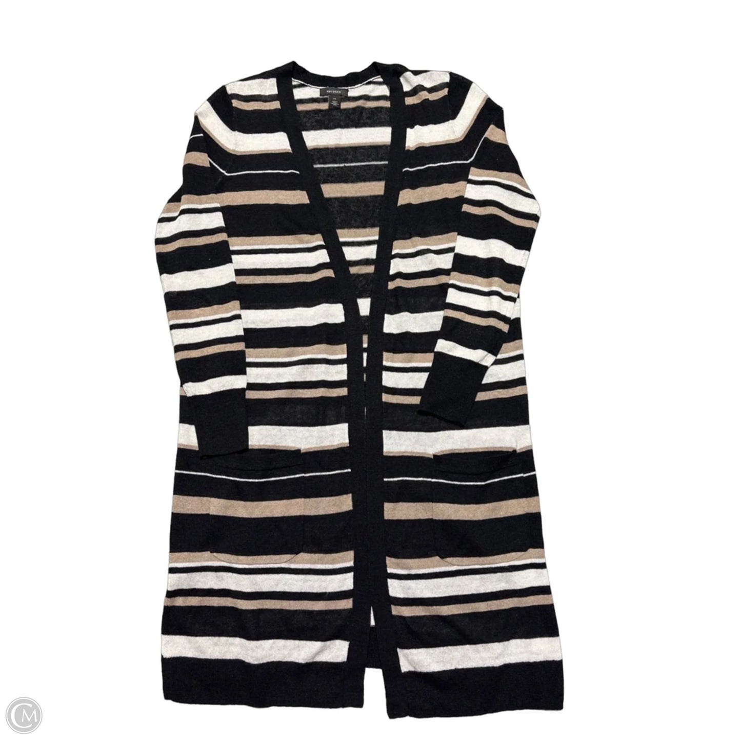 Cardigan By Halogen In Striped Pattern, Size: Xs