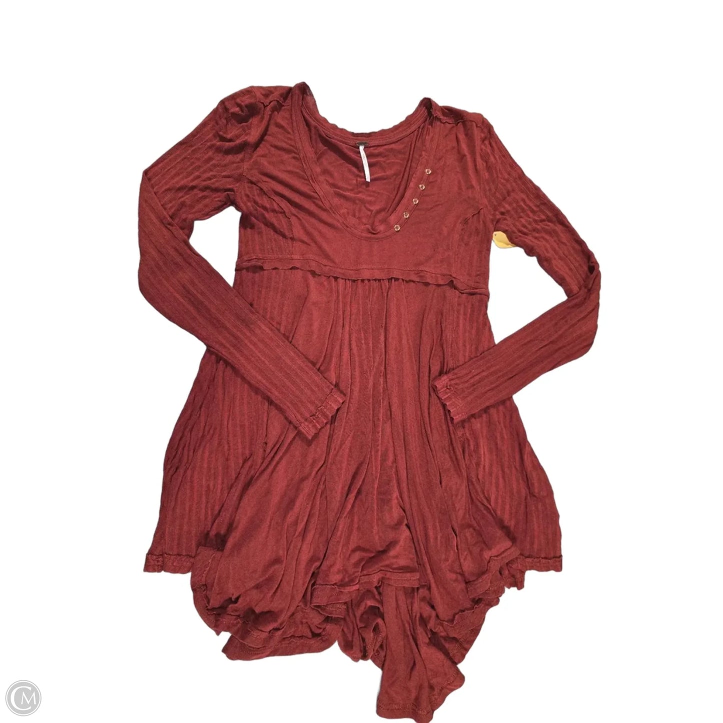 Top Long Sleeve By Free People In Red, Size: S