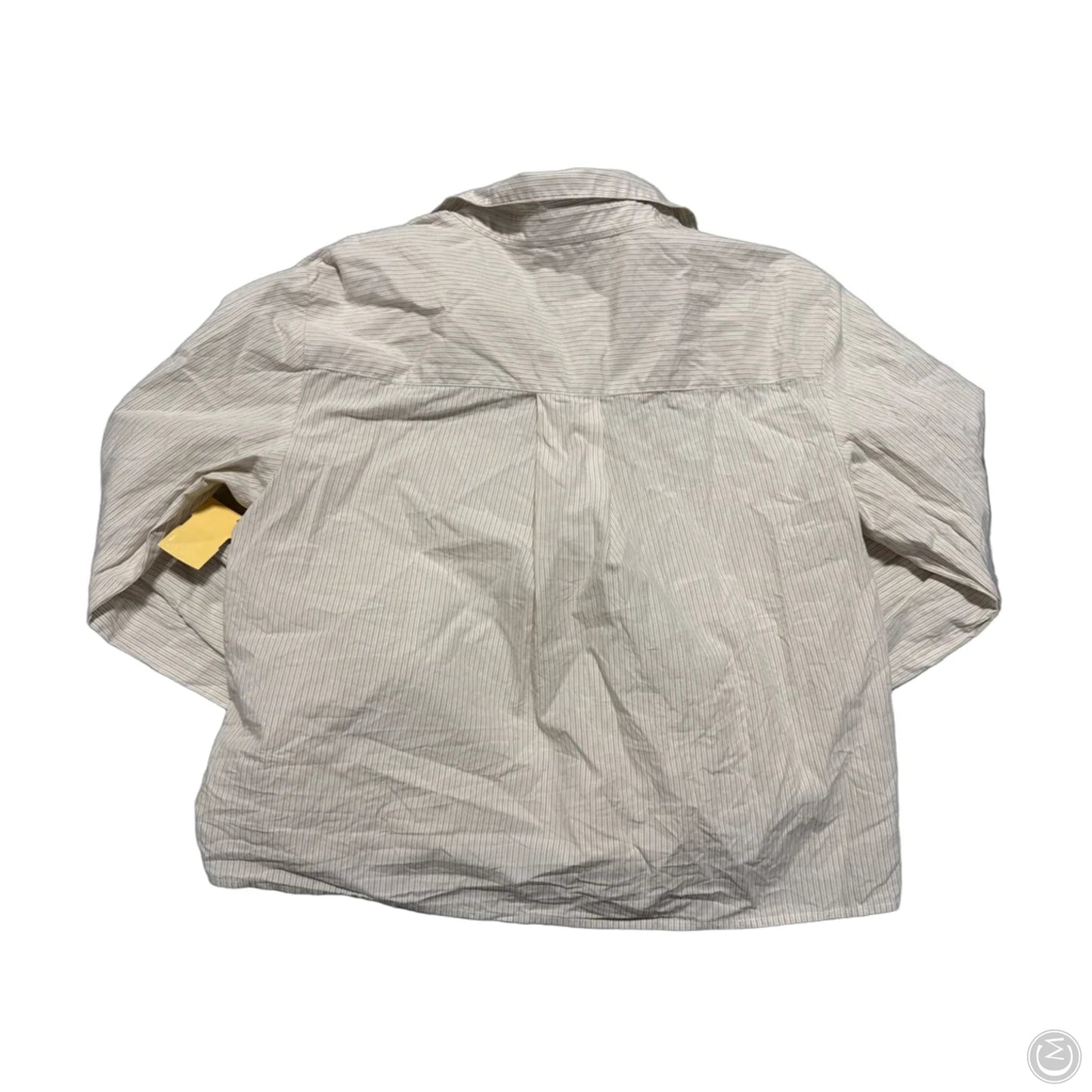 Top Long Sleeve By Evereve In Tan, Size: S