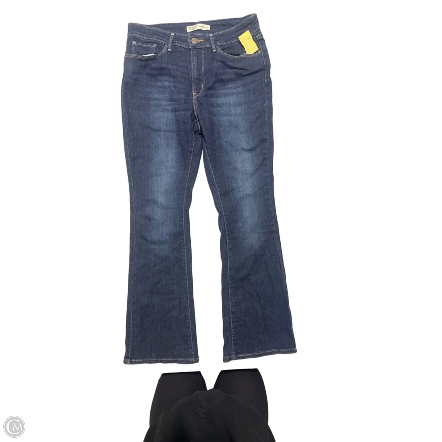 Jeans Straight By Levis Signature In Blue Denim, Size: 6