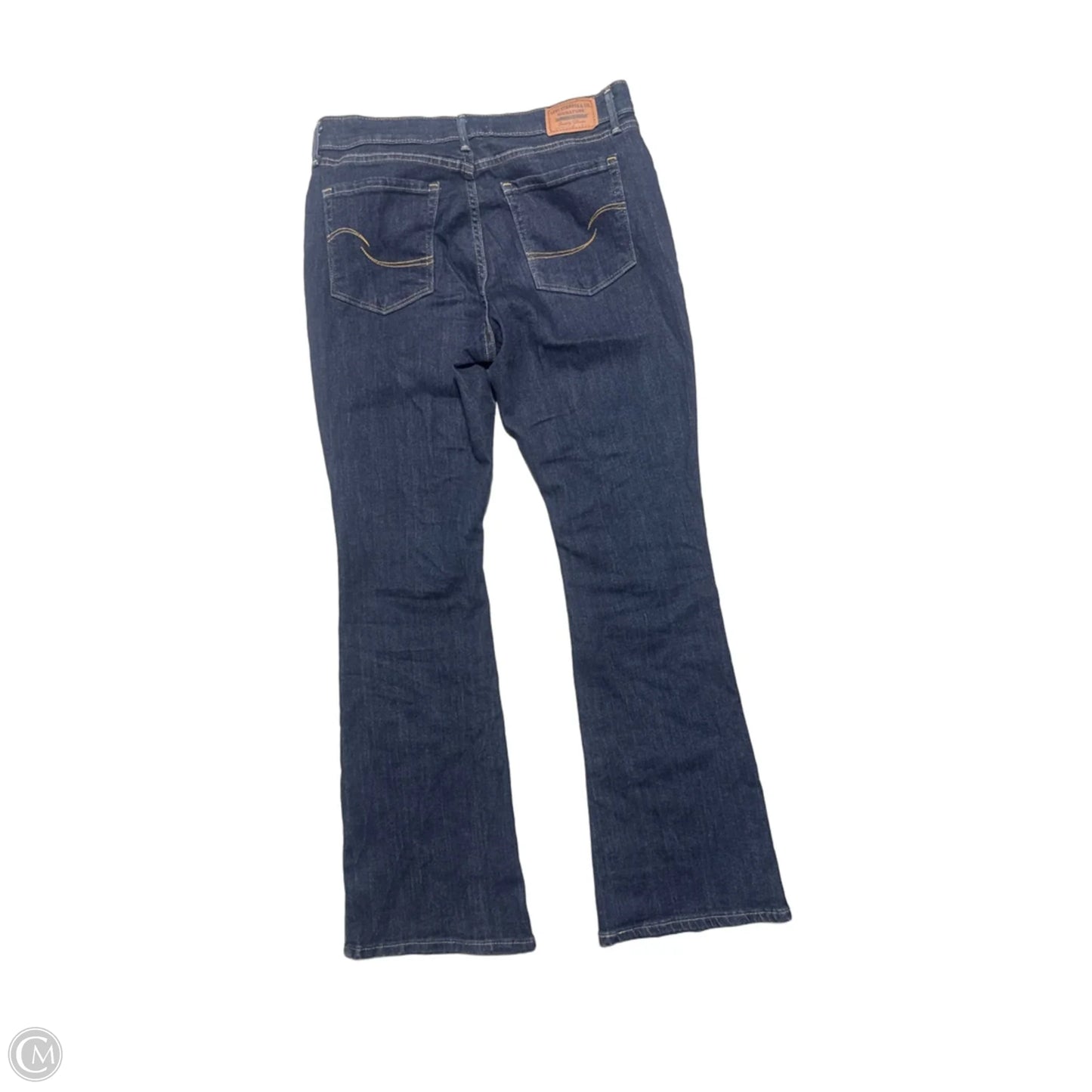 Jeans Straight By Levis Signature In Blue Denim, Size: 6