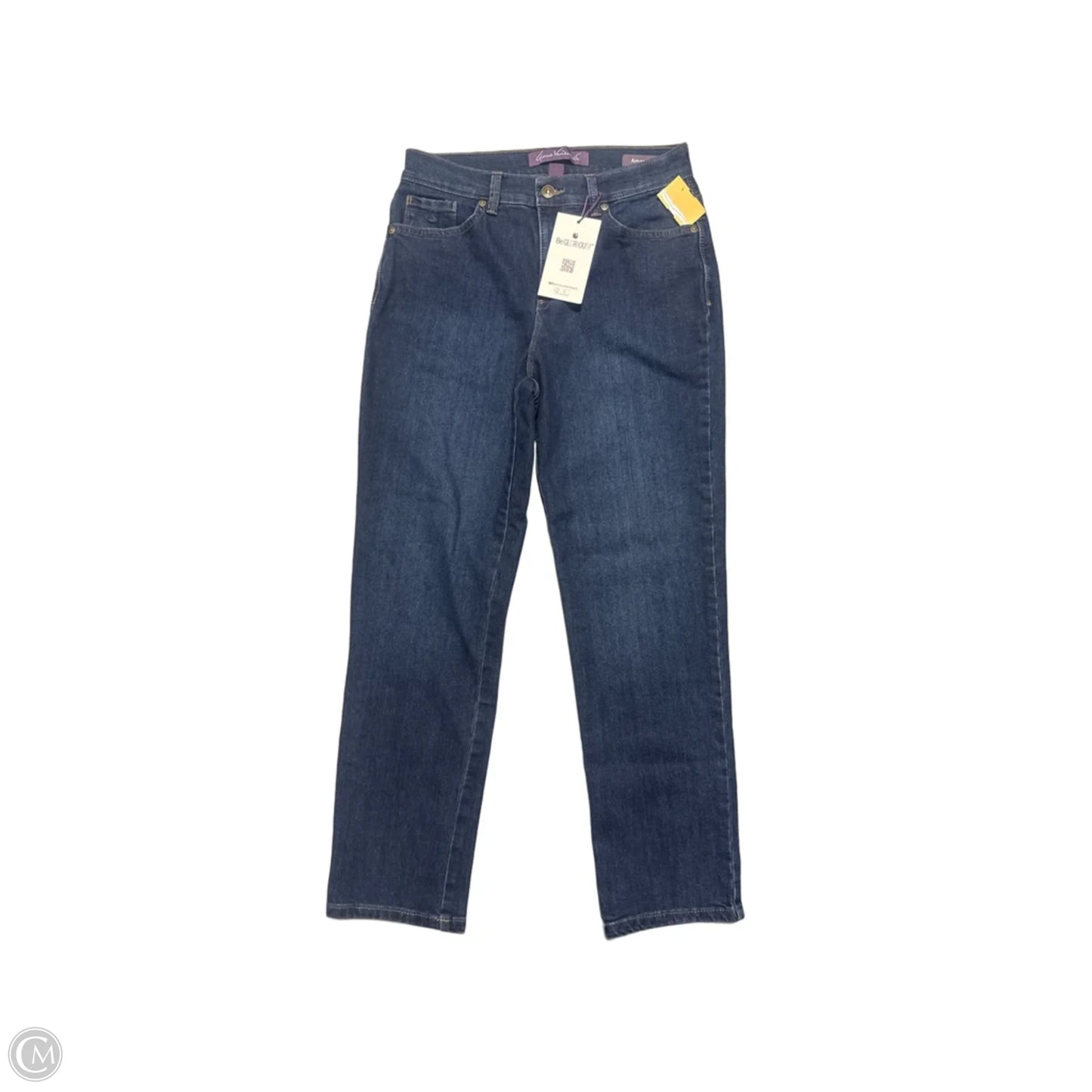 Jeans Straight By Gloria Vanderbilt In Blue Denim, Size: 8p
