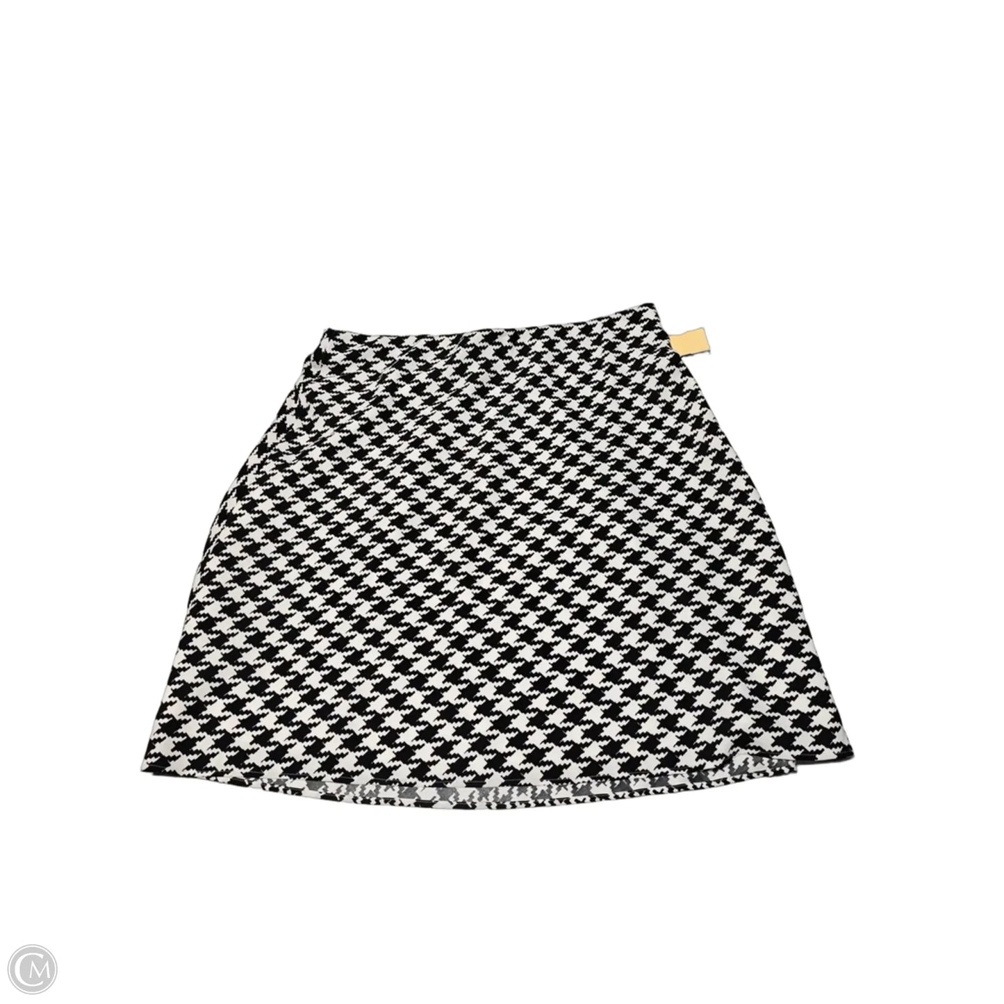 Skirt Mini & Short By Ann Taylor In Black & White, Size: Lp
