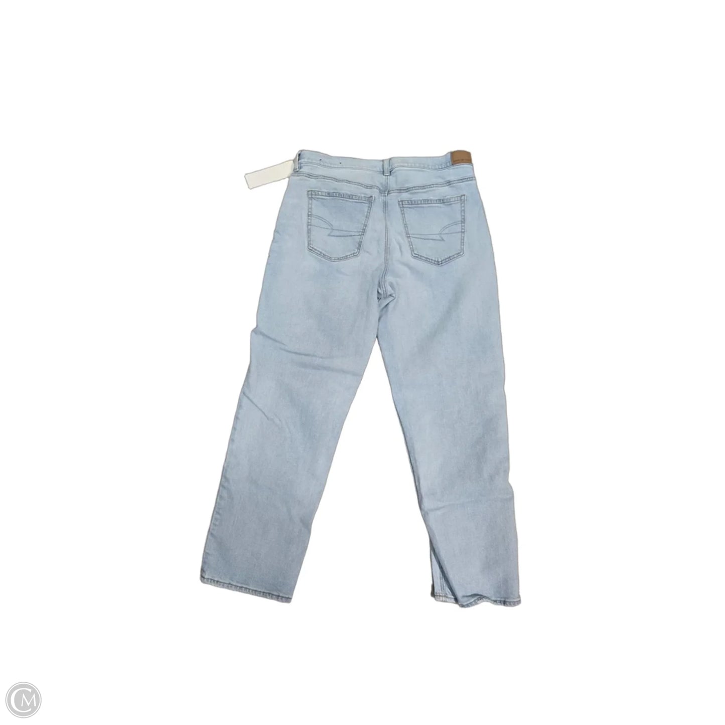 Jeans Straight By American Eagle In Blue Denim, Size: 14l