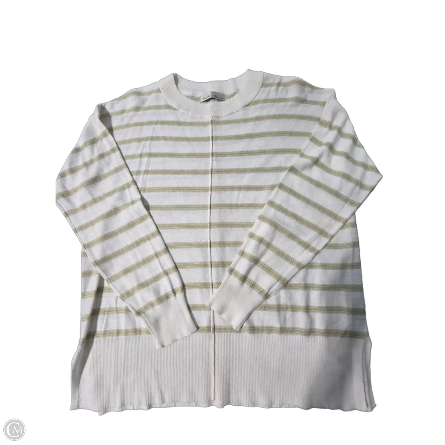 Top Long Sleeve By Be Cool In Striped Pattern, Size: L