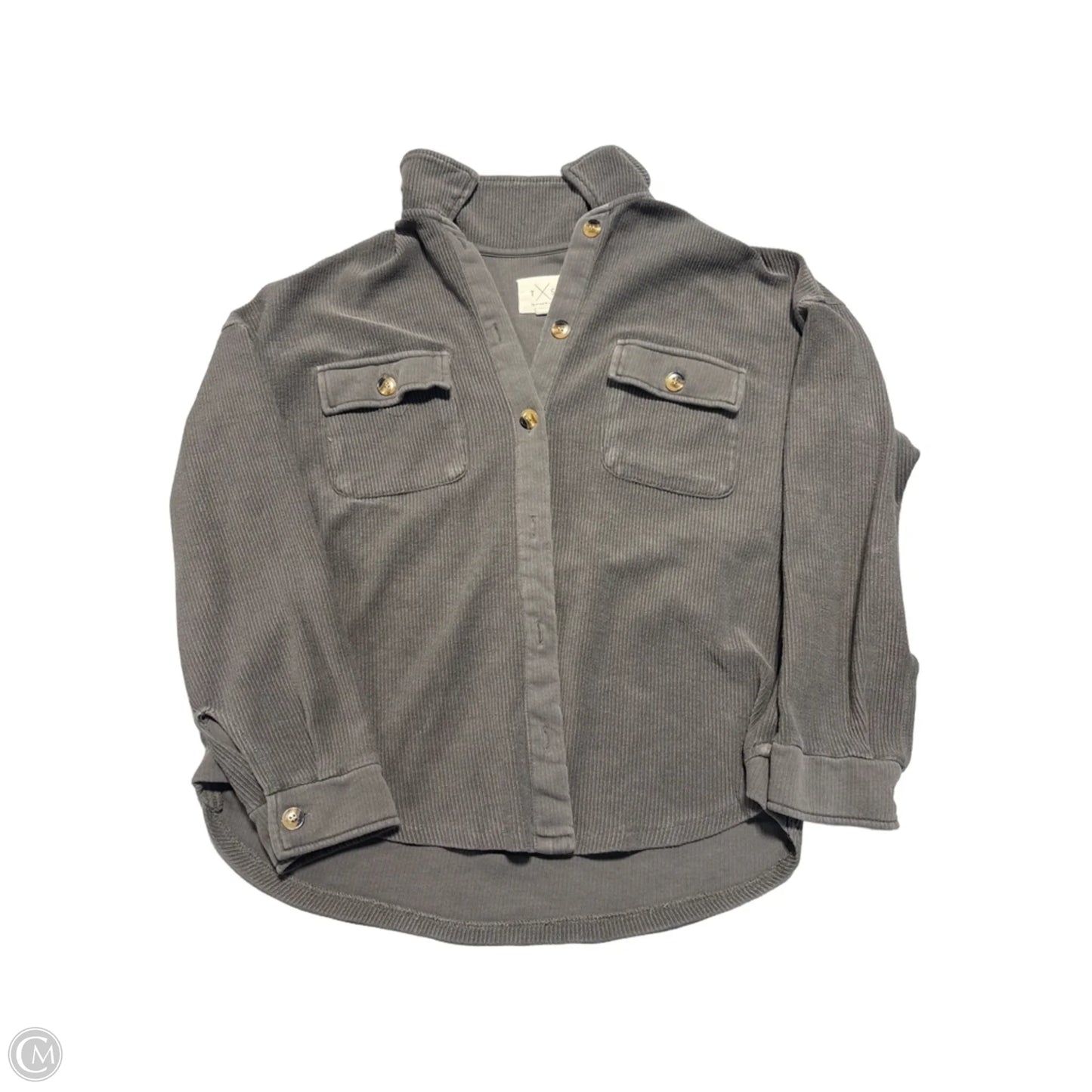 Top Long Sleeve By Thread And Supply In Grey, Size: S