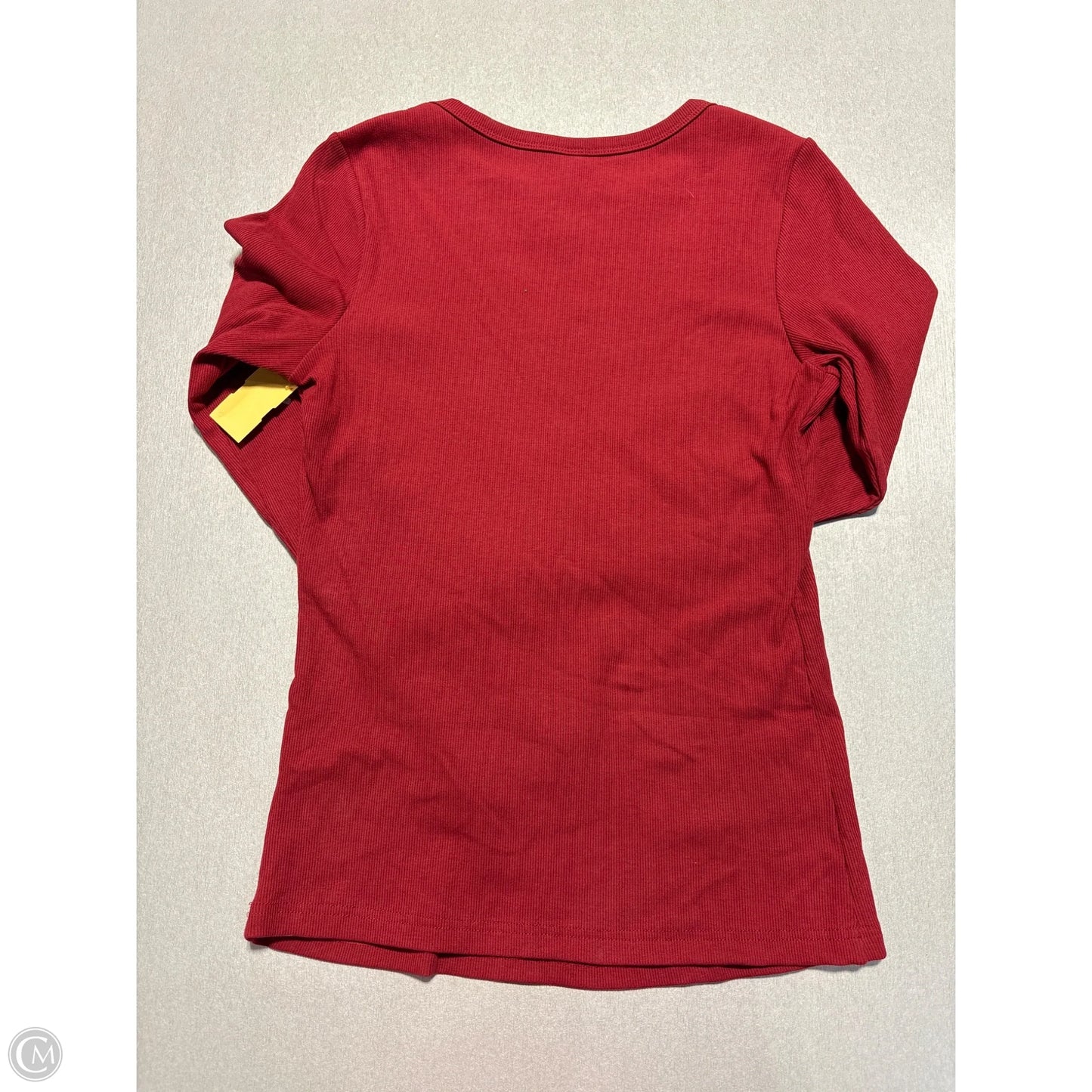 Top Long Sleeve Basic By Automet In Red, Size: M