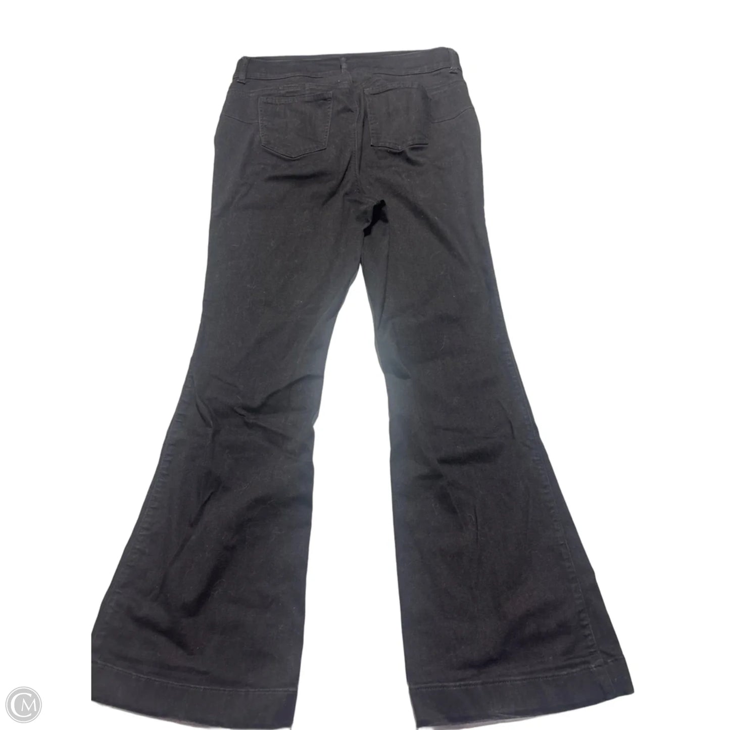 Jeans Flared By Torrid In Black Denim, Size: 16l