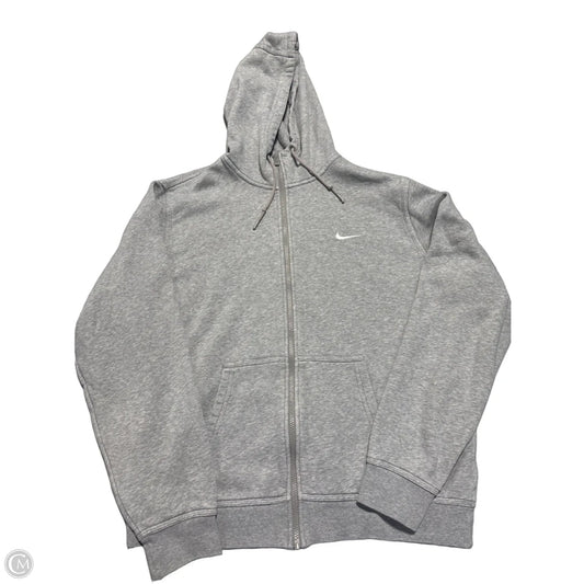 Sweatshirt Hoodie By Nike In Grey, Size: Xl