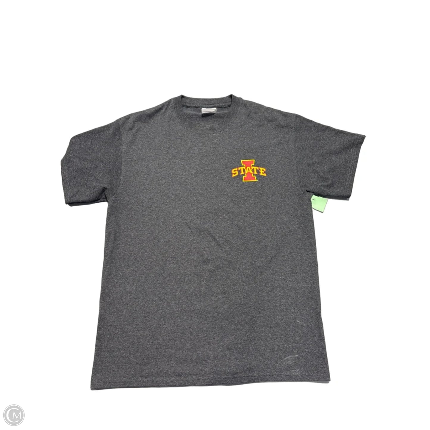 Top Short Sleeve By Cme In Grey, Size: M