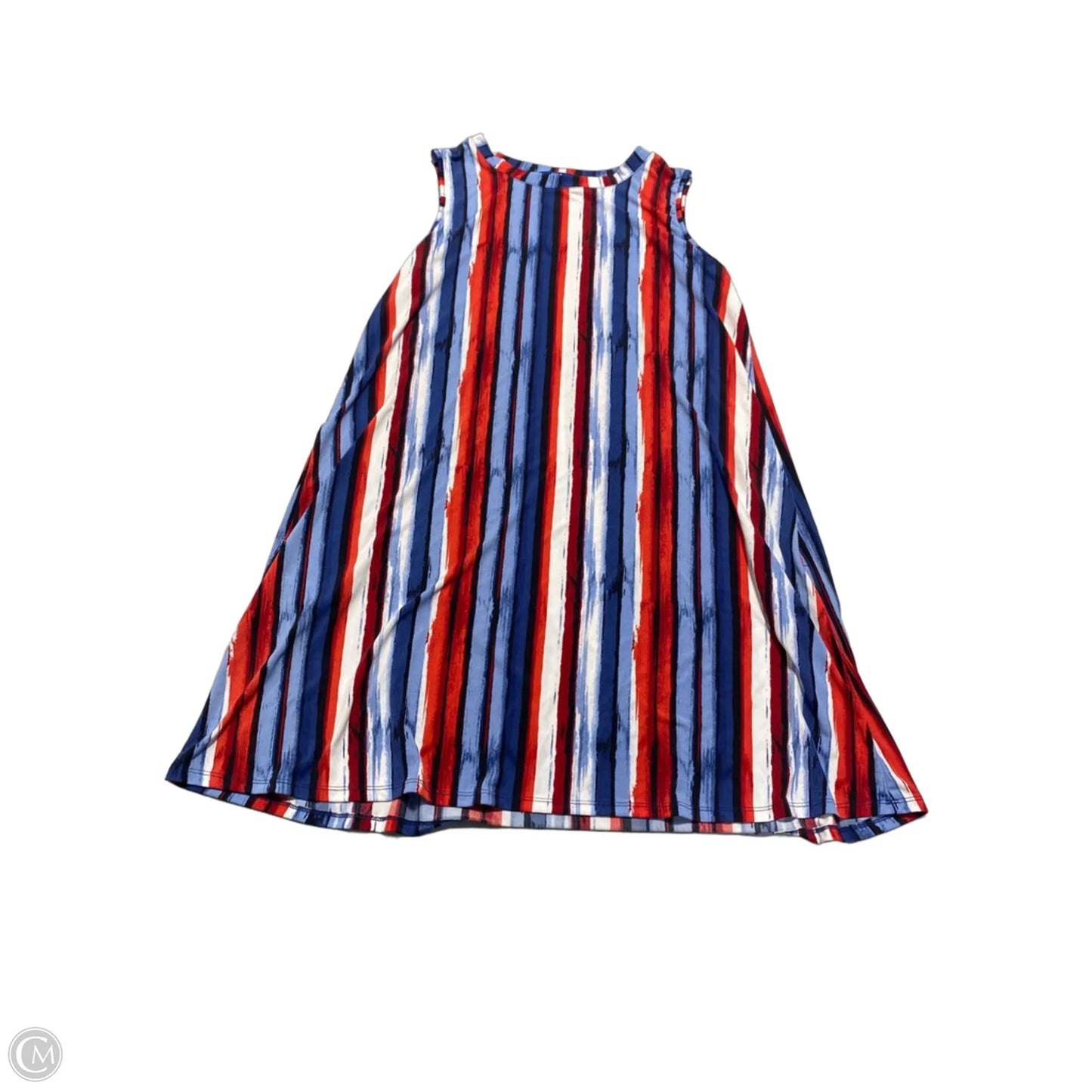 Dress Casual Short By Apt 9 In Blue & Red & White, Size: M