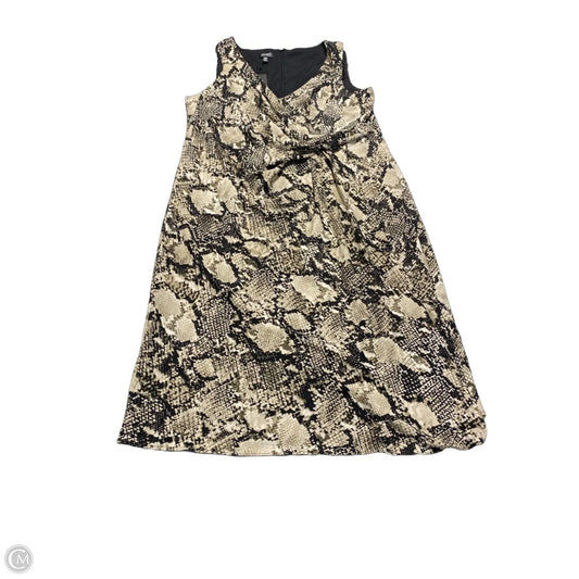 Dress Casual Midi By Jones And Co In Snakeskin Print, Size: Xl
