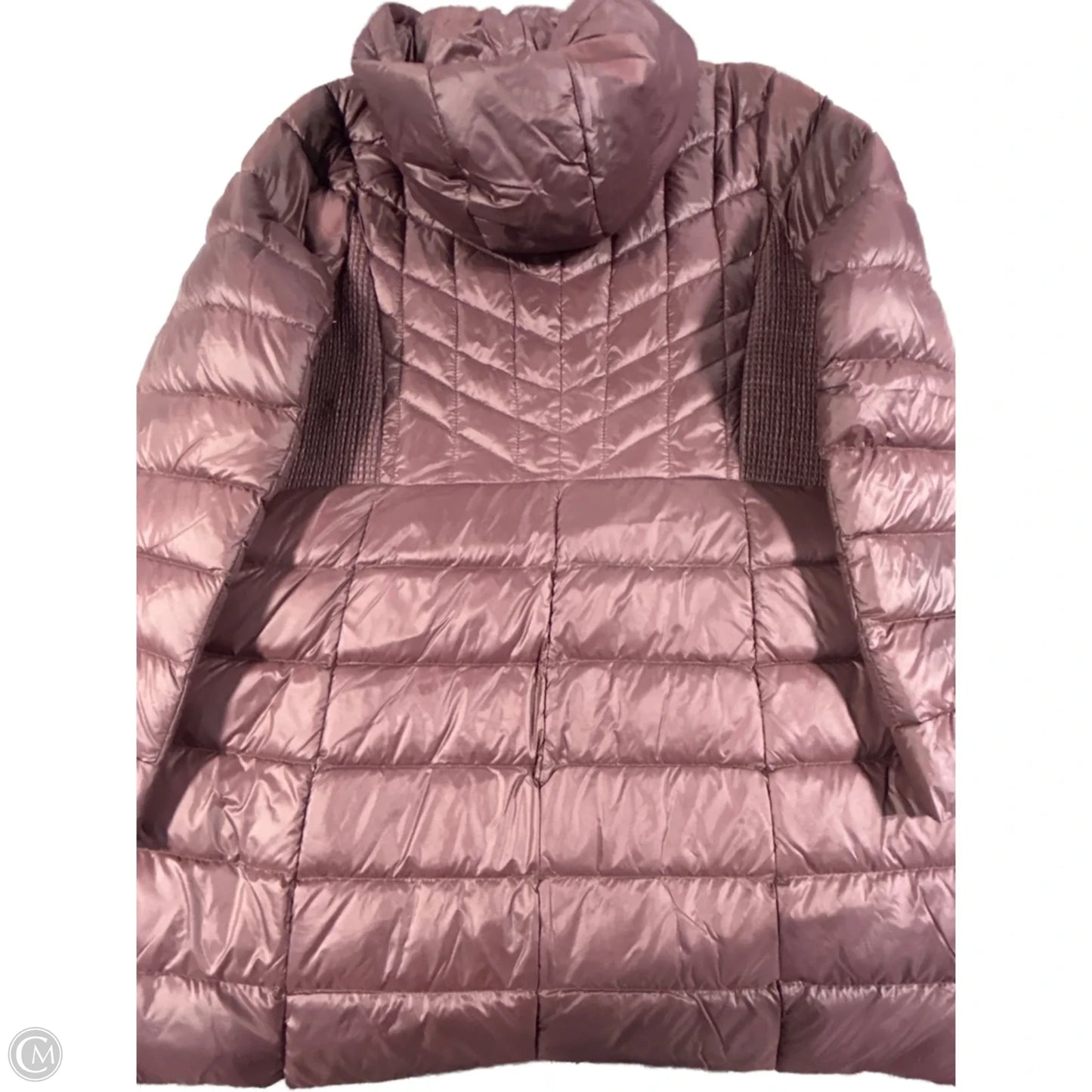 Coat Puffer & Quilted By Chicos In Mauve, Size: L