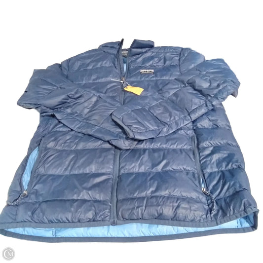 Coat Puffer & Quilted By Eddie Bauer In Blue, Size: M