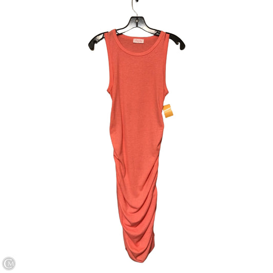 Dress Casual Midi By Pink Lily In Coral, Size: S