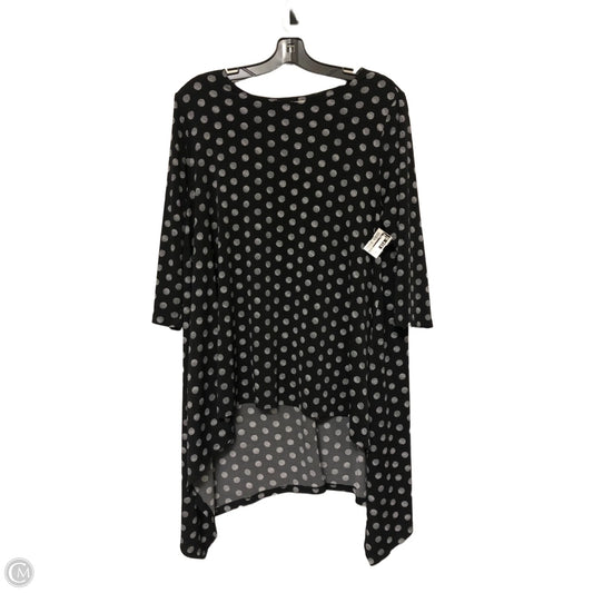 Tunic Long Sleeve By Chicos In Black, Size: Xl