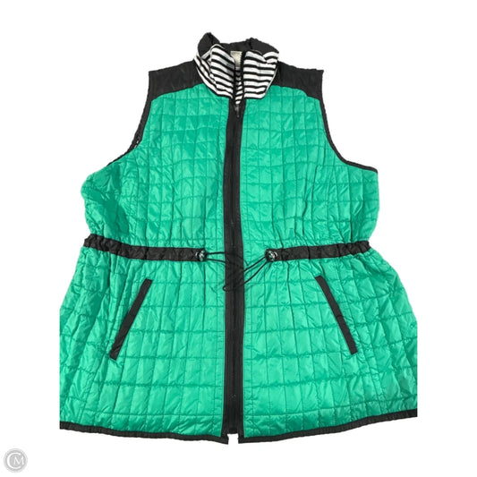 Vest Puffer & Quilted By Zenergy By Chicos In Green, Size: Xl