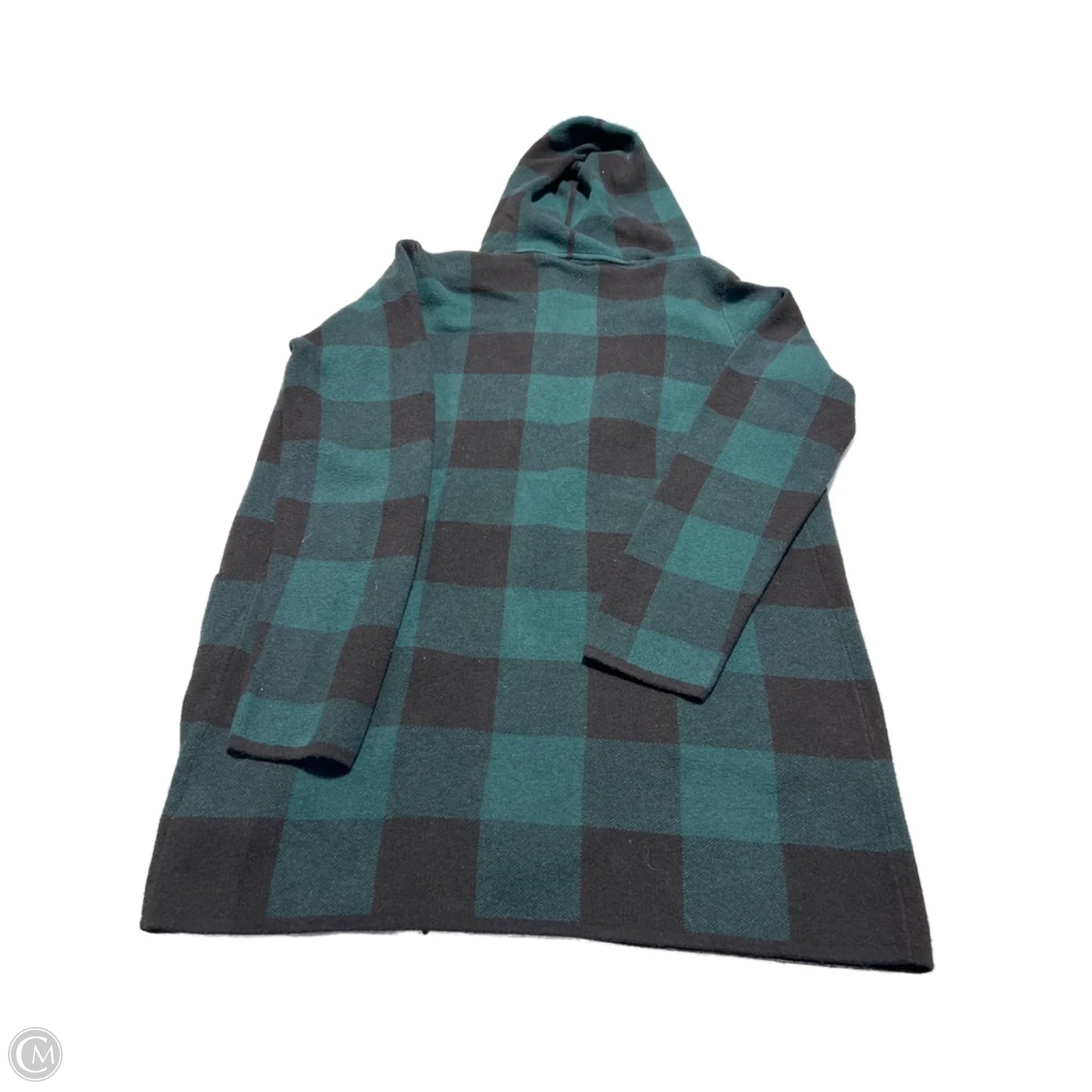 Cardigan By Adrienne Vittadini In Black & Green, Size: L