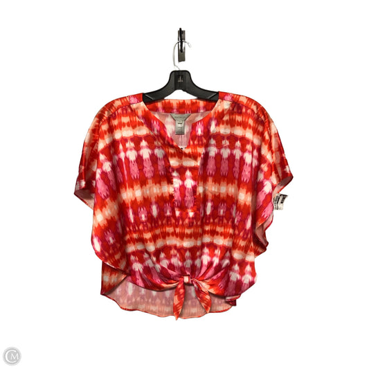 Top Short Sleeve By Multiples In Tie Dye Print, Size: S