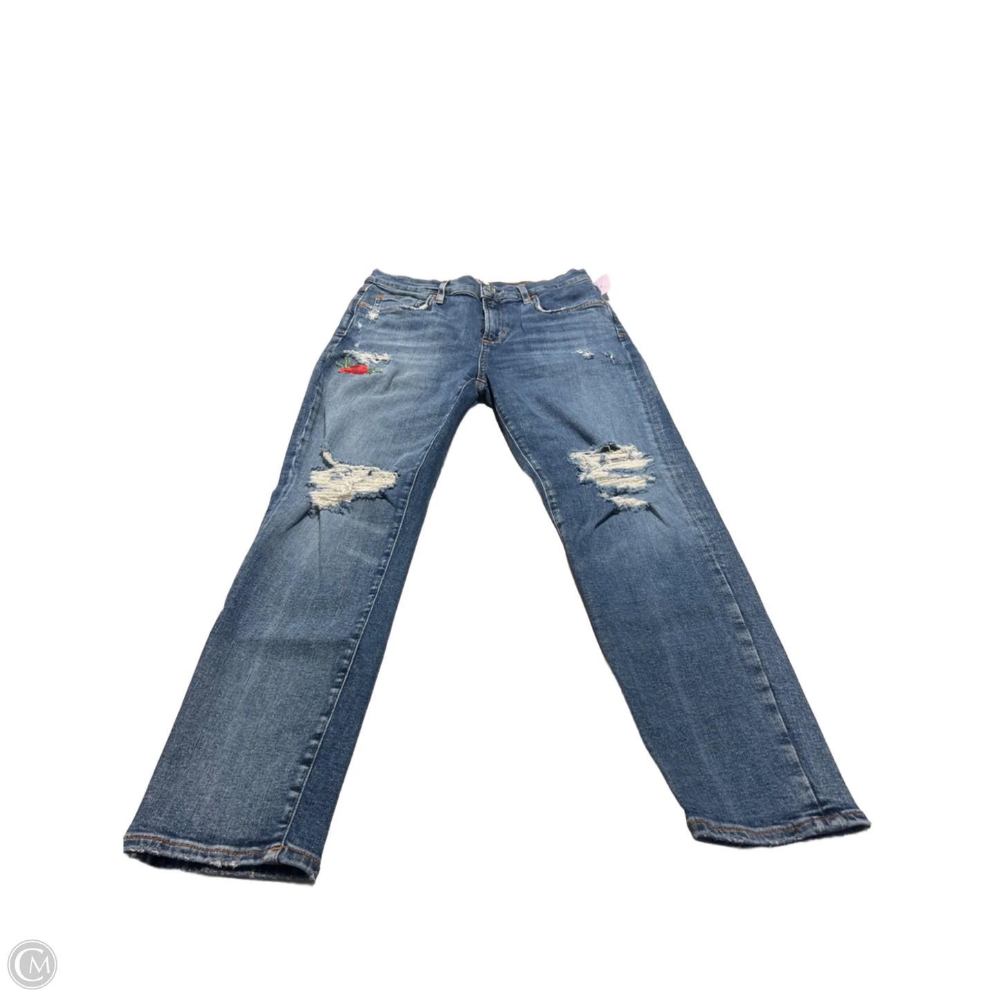 Jeans Skinny By Agolde In Blue Denim, Size: 8