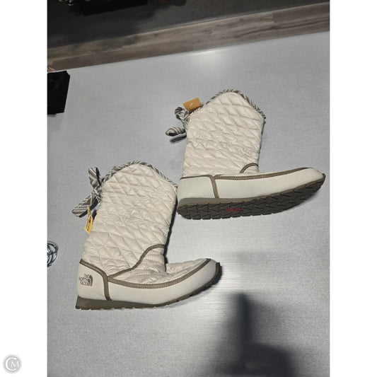 Boots Snow By The North Face In Cream, Size: 8