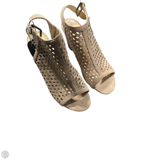 Shoes Heels Block By Liz Claiborne In Tan, Size: 7.5