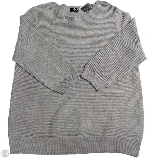 Sweater By F&f In Silver, Size: Xl