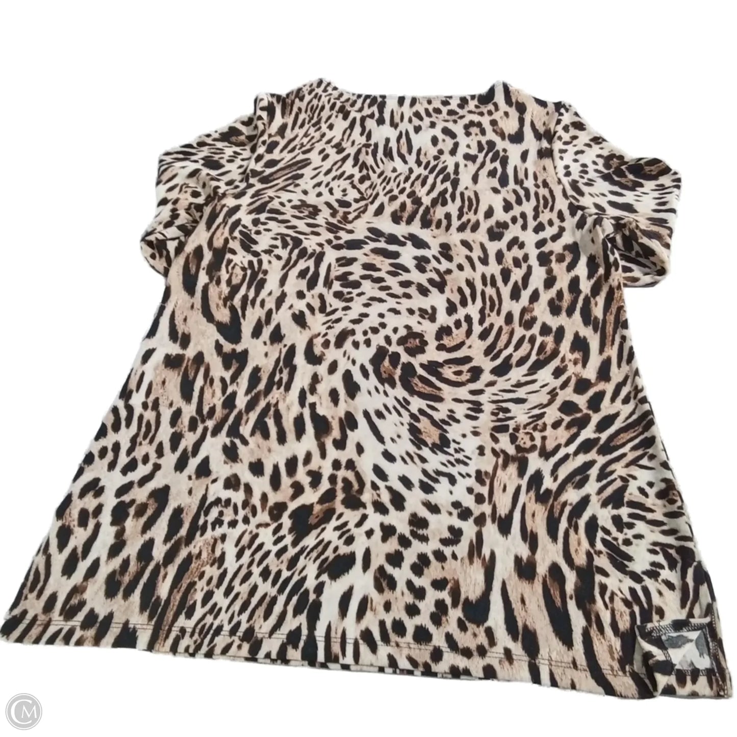 Blouse 3/4 Sleeve By Chicos In Animal Print, Size: M