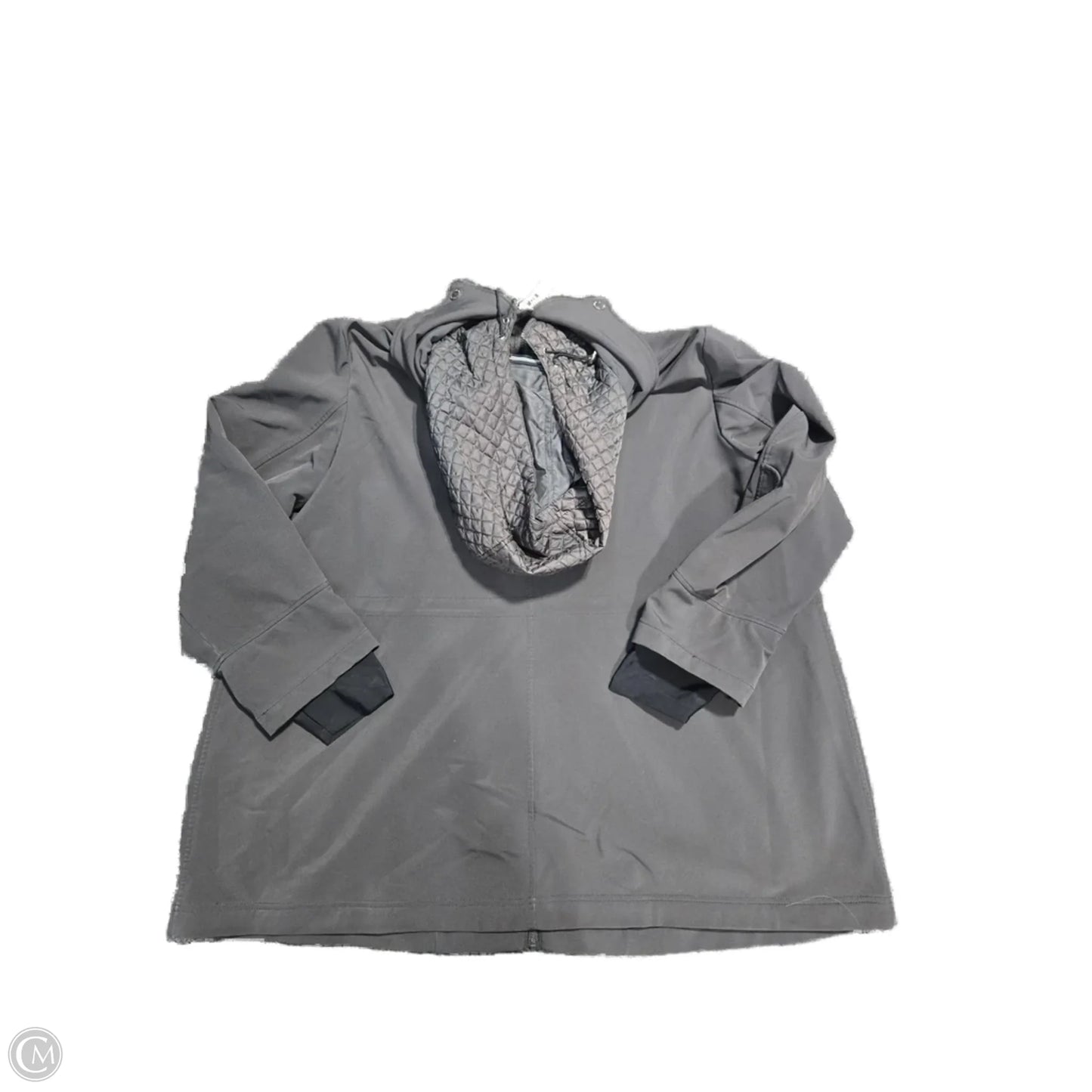 Coat Trench Coat By Nautica In Grey, Size: 4x