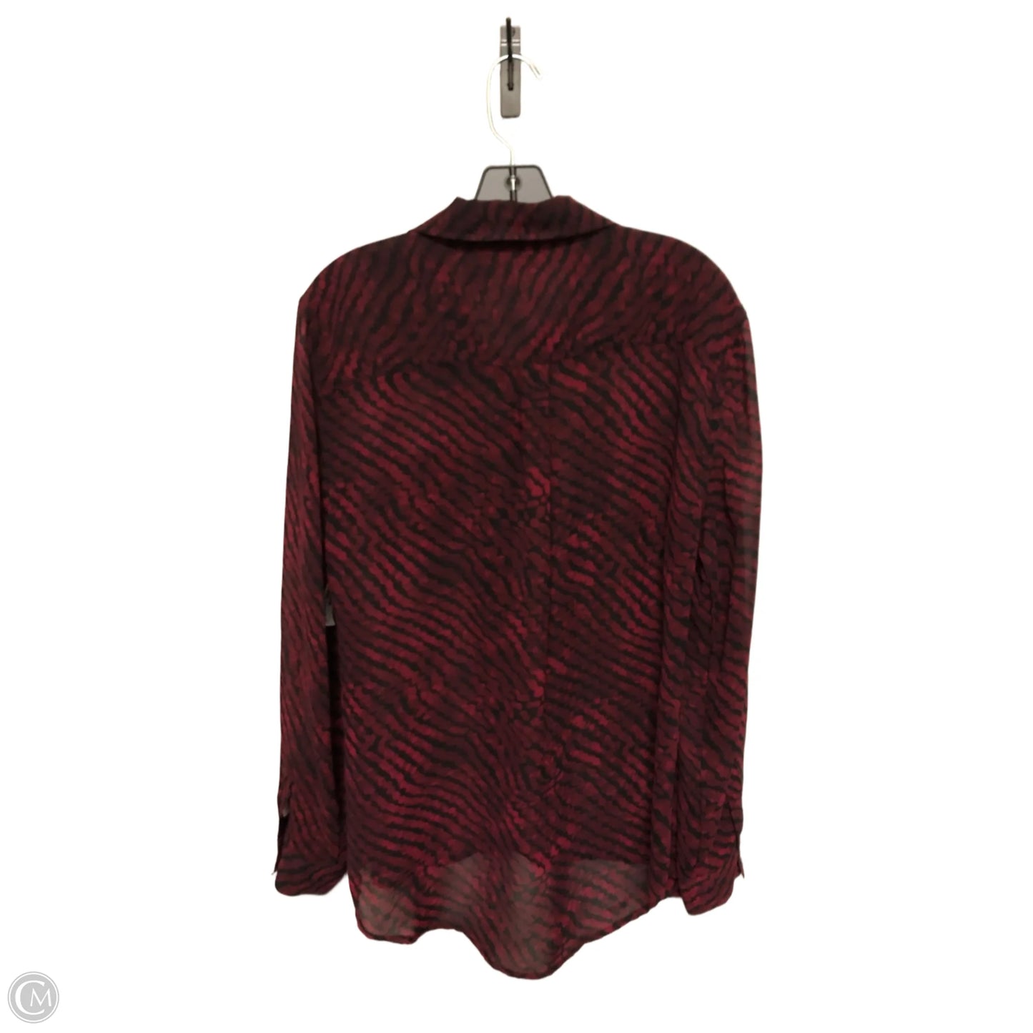 Top Long Sleeve By Bke In Red, Size: L