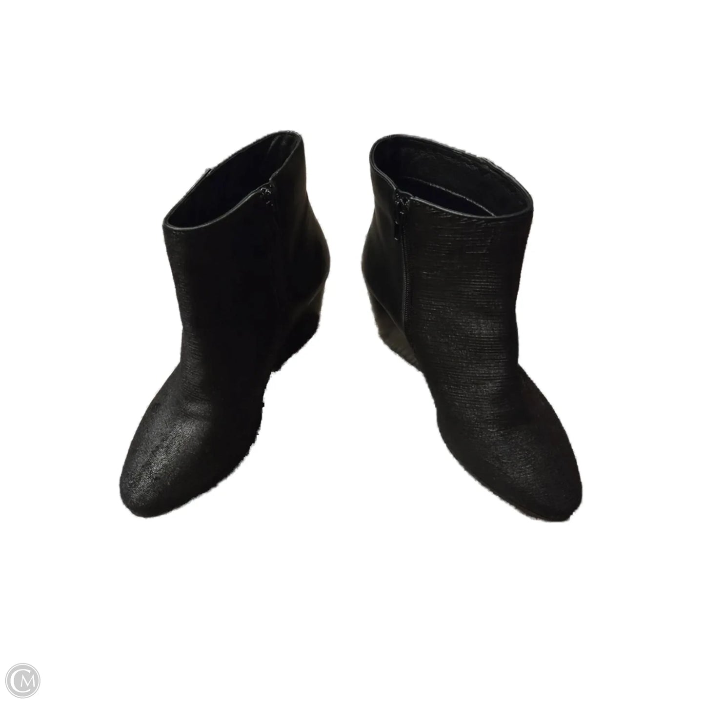 Boots Ankle Heels By Vaneli In Black, Size: 8.5