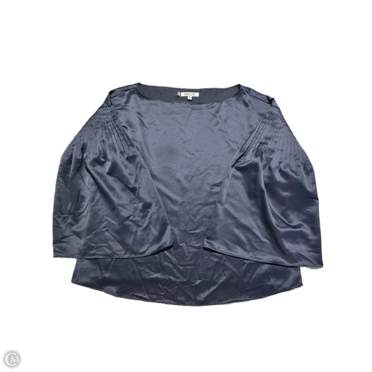 Blouse 3/4 Sleeve By Jennifer Lopez In Navy, Size: M
