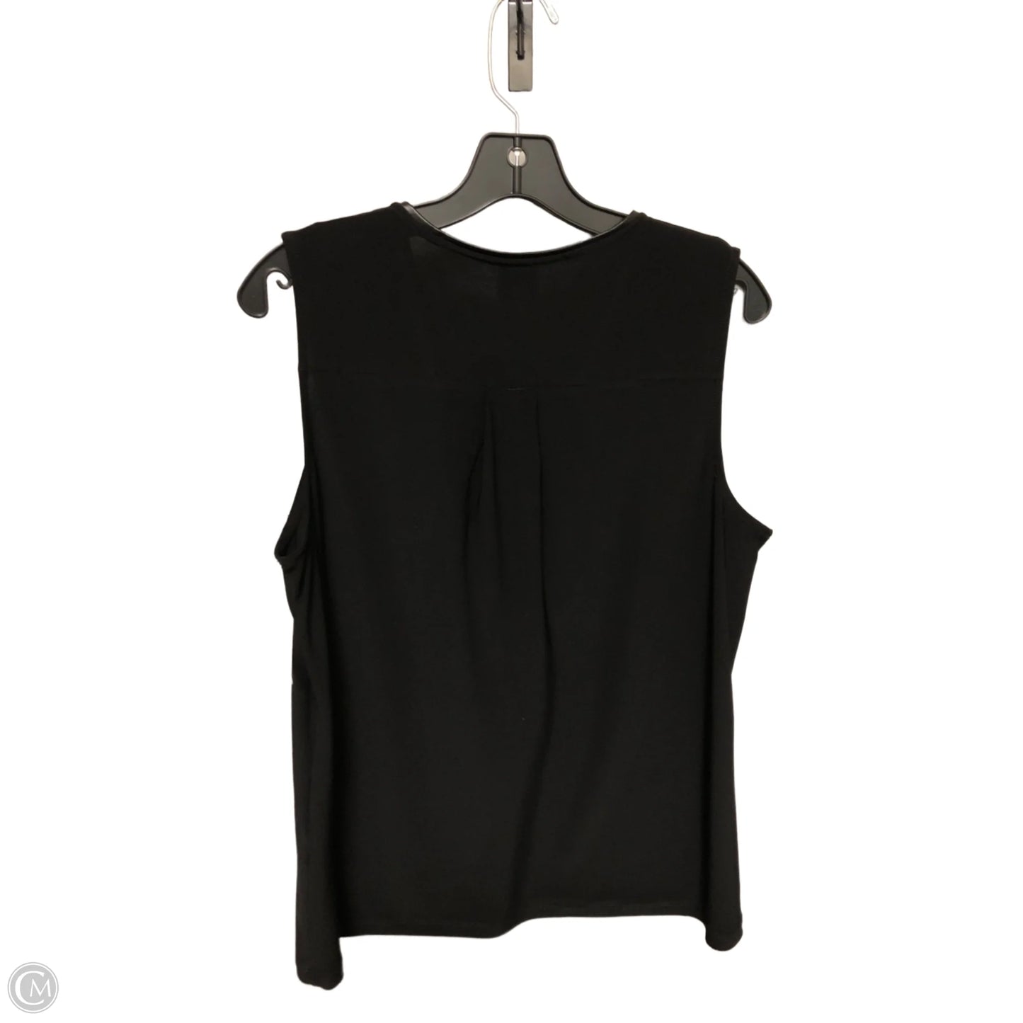 Blouse Sleeveless By Anne Klein In Black, Size: Medium