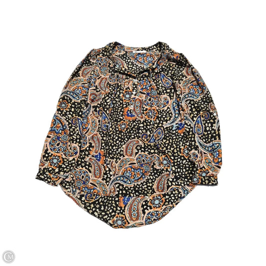 Blouse 3/4 Sleeve By Dr2 In Black, Size: S
