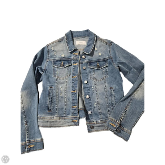 Jacket Denim By Kancan In Blue Denim, Size: M