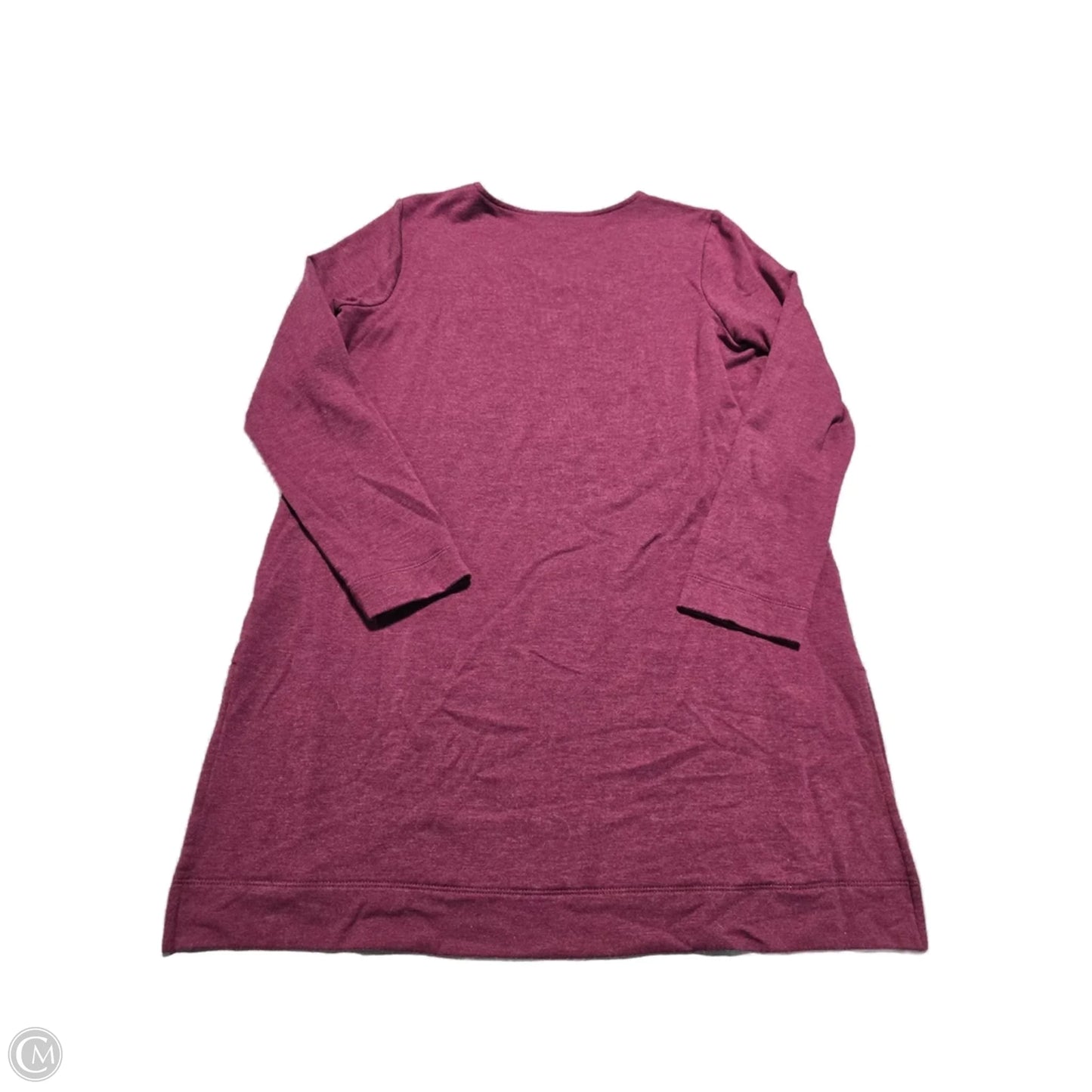 Top Long Sleeve By J. Jill In Maroon, Size: M