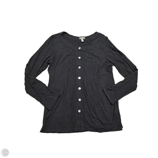 Top Long Sleeve Basic By J. Jill In Black, Size: M
