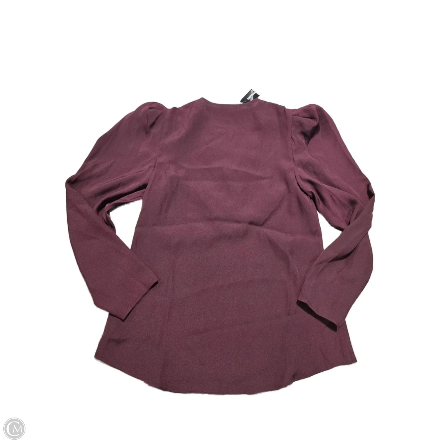 Blouse 3/4 Sleeve By Express In Maroon, Size: Xs