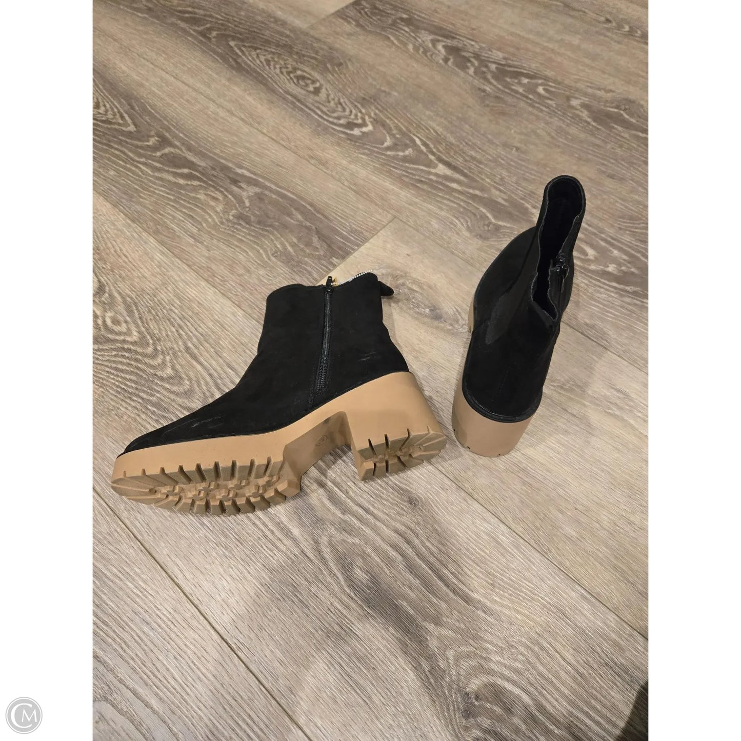 Boots Ankle Heels By Universal Thread In Black, Size: 9.5