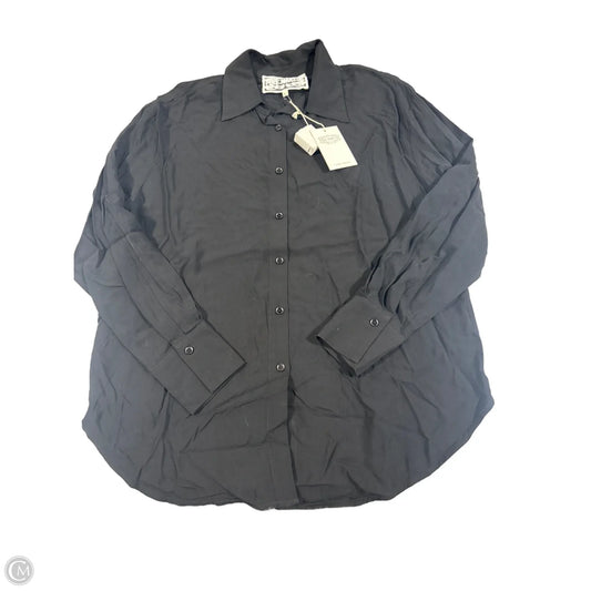Blouse Long Sleeve By Cmc In Black, Size: S