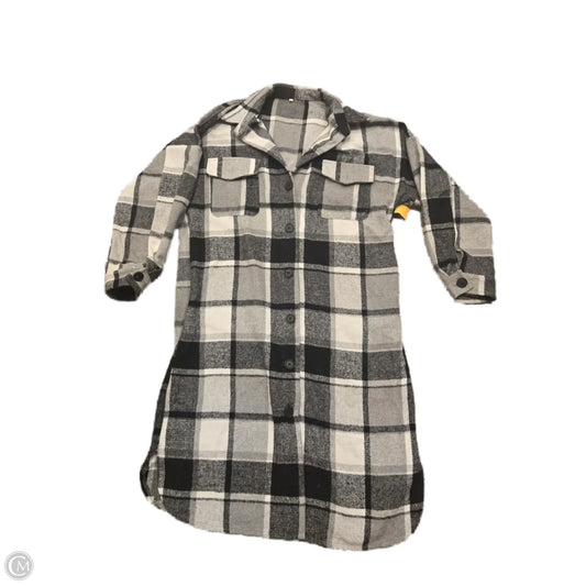 Jacket Shirt By Cmf In Plaid Pattern, Size: L