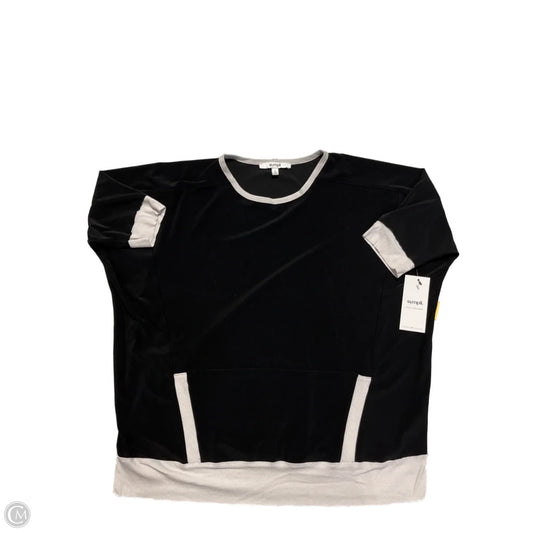 Blouse 3/4 Sleeve By Sympli In Black, Size: M